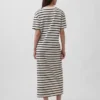 Μακρύ φόρεμα-T-shirt σε χοντρό ύφασμα και oversized στυλ