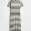 Μακρύ φόρεμα-T-shirt σε χοντρό ύφασμα και oversized στυλ