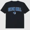 Μαύρο T-shirt με γραφικό Arch Logo του Πανεπιστημίου Seton Hall