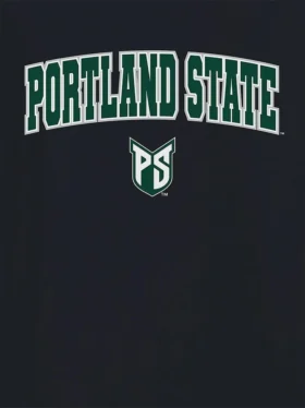 Μαύρο T-shirt με γραφικό Arch Logo του Portland State University