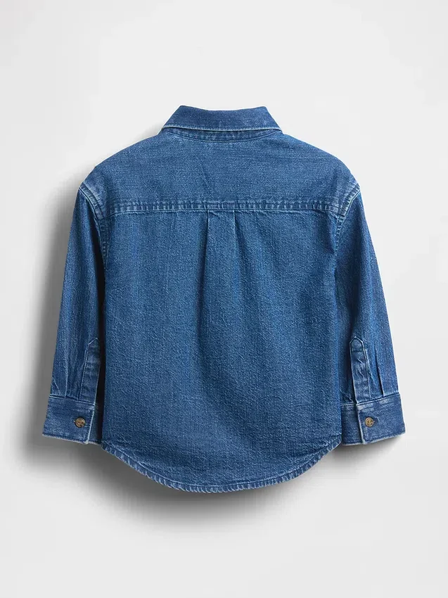 Μεγάλο τζιν πουκάμισο για βρέφη & νήπια