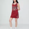 Μίνι φόρεμα από ανακυκλωμένο τζέρσεϊ των Miami Heat της NBA