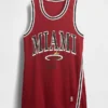Μίνι φόρεμα από ανακυκλωμένο τζέρσεϊ των Miami Heat της NBA