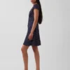 Μίνι φόρεμα με V-neck και τύπωμα