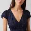 Μίνι φόρεμα με V-neck και τύπωμα