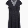 Μίνι φόρεμα με V-neck και τύπωμα