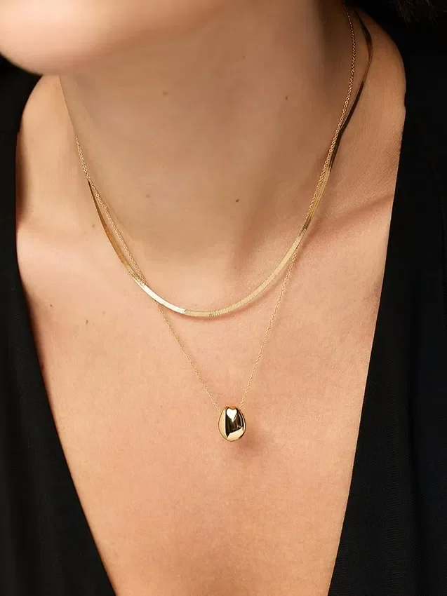 Μίνι κολιέ «Pebble» της Ana Luisa