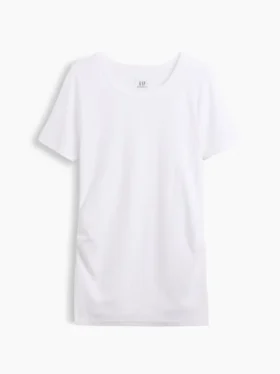 Μοντέρνο T-shirt εγκυμοσύνης με στρογγυλό λαιμό