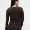 Μοντέρνο T-shirt εγκυμοσύνης με στρογγυλό λαιμό