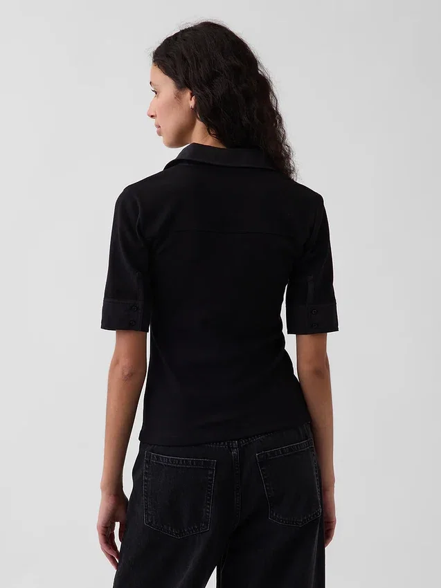 Μοντέρνο T-shirt με μανίκια μέχρι τον αγκώνα