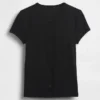 Μοντέρνο T-shirt με ραβδώσεις και κουμπιά μπροστά