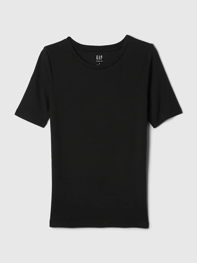 Μοντέρνο T-shirt με στρογγυλό λαιμό