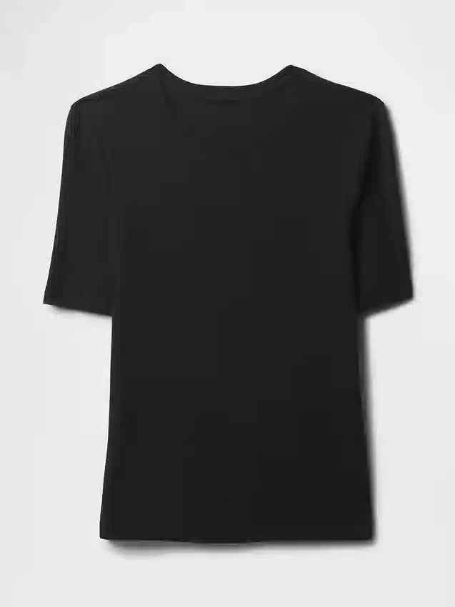 Μοντέρνο T-shirt με στρογγυλό λαιμό
