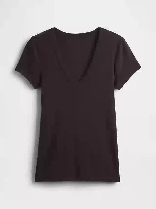 Μοντέρνο T-shirt με V-neck