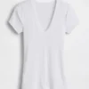 Μοντέρνο T-shirt με V-neck