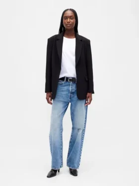Μπλέιζερ oversized με διπλή ελαστικότητα