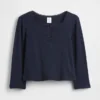 Μπλούζα Henley με πλέξη Pointelle για βρέφη & νήπια