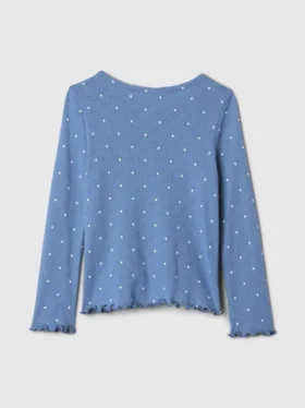 Μπλούζα Henley με πλέξη Pointelle για βρέφη & νήπια