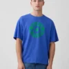 Μπλούζα με γραφικά Robert Indiana σε oversized γραμμή