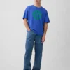 Μπλούζα με γραφικά Robert Indiana σε oversized γραμμή