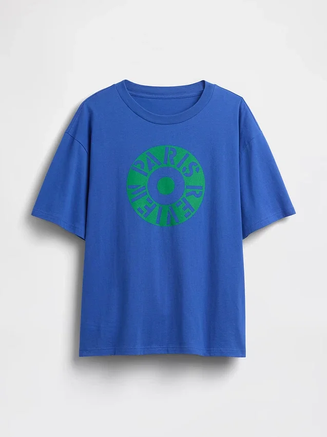 Μπλούζα με γραφικά Robert Indiana σε oversized γραμμή
