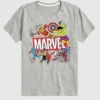 Μπλούζα με κοντό μανίκι και σχέδιο «Doodle» των Marvel Avengers για νήπια