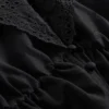 Μπλούζα με V-neck και γιακά με βολάν