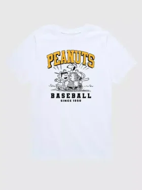 Μπλούζα μπέιζμπολ Peanuts για νήπια με σορτς με κοντά μανίκια