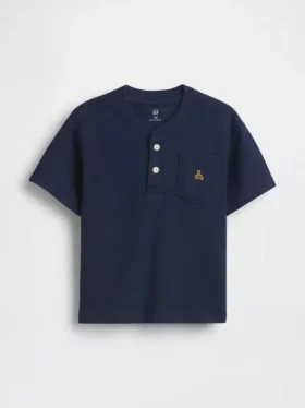 Μπλουζάκι Henley με τσέπη για βρέφη & νήπια