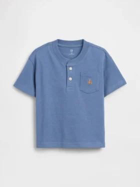 Μπλουζάκι Henley με τσέπη για βρέφη & νήπια