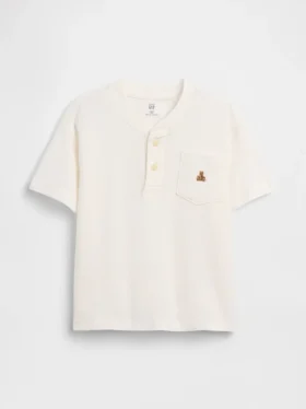 Μπλουζάκι Henley με τσέπη για βρέφη & νήπια