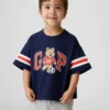 Μπλουζάκι με γραφικά και λογότυπο Brannan Bear Varsity σε oversized γραμμή για Βρέφη & Νήπια