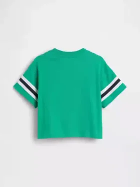 Μπλουζάκι με γραφικά και λογότυπο Brannan Bear Varsity σε oversized γραμμή για Βρέφη & Νήπια