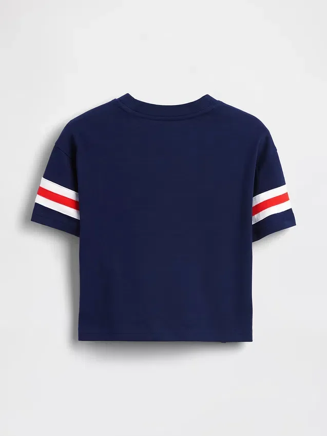 Μπλουζάκι με γραφικά και λογότυπο Brannan Bear Varsity σε oversized γραμμή για Βρέφη & Νήπια