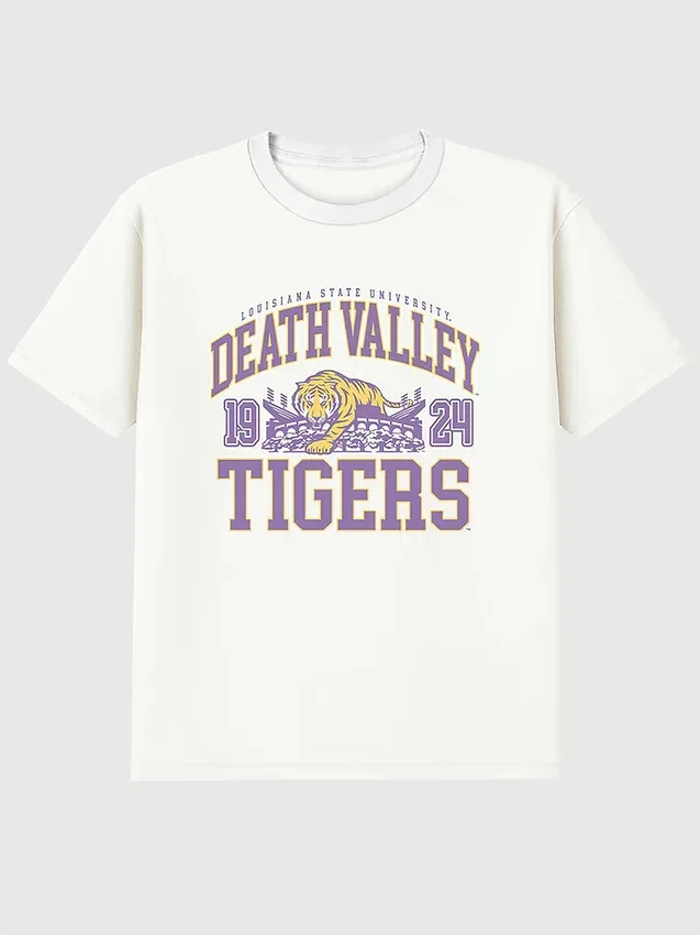 Μπλουζάκι με γραφικό «LSU Death Valley Tigers»