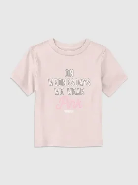 Μπλουζάκι με σχέδιο «Mean Girls: Τις Τετάρτες φοράμε ροζ» για νήπια