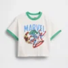 Μπλουζάκι με υπερμεγέθη γραφικά Marvel για Βρέφη & Νήπια