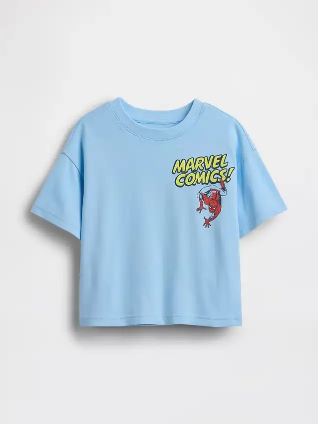 Μπλουζάκι με υπερμεγέθη γραφικά Marvel για Βρέφη & Νήπια