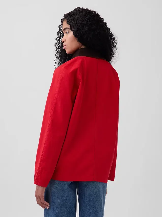Μπουφάν εργασίας σε oversized γραμμή
