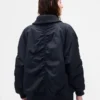 Μπουφάν τύπου bomber με πλεκτή επένδυση σε oversized στυλ