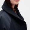 Μπουφάν τύπου bomber με πλεκτή επένδυση σε oversized στυλ