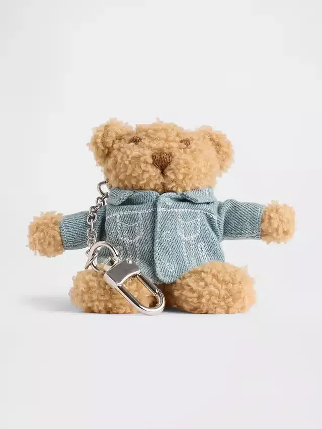Μπρελόκ για τσάντα με μοτίβο τζιν μπουφάν Brannan Bear