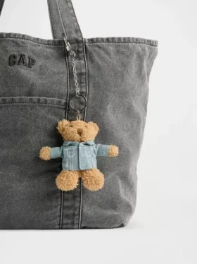 Μπρελόκ για τσάντα με μοτίβο τζιν μπουφάν Brannan Bear