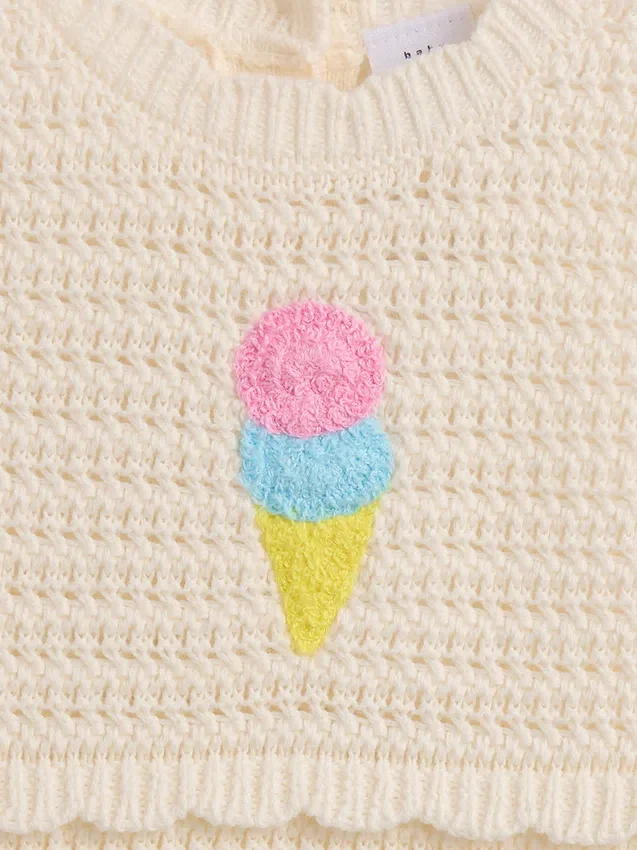 Ολόσωμο κροσέ φορμάκι «Baby Ice Cream»