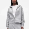 Οoversized φούτερ με κουκούλα και φερμουάρ GapFit
