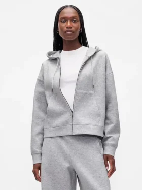 Οoversized φούτερ με κουκούλα και φερμουάρ GapFit