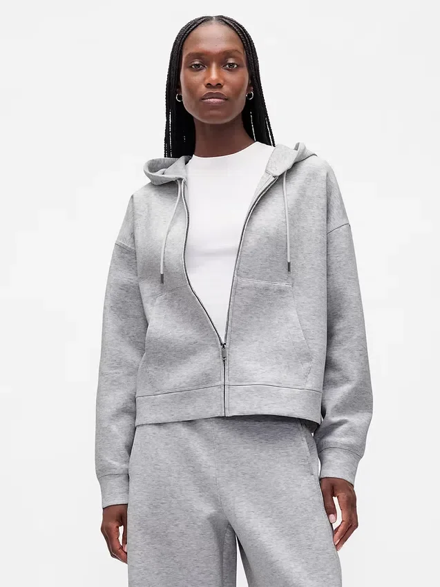 Οoversized φούτερ με κουκούλα και φερμουάρ GapFit