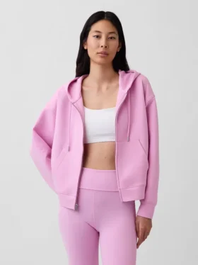 Οoversized φούτερ με κουκούλα και φερμουάρ GapFit