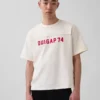 Ouigap T-shirt με λογότυπο, βαριάς ποιότητας, κοντό μήκος