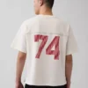 Ouigap T-shirt με λογότυπο, βαριάς ποιότητας, κοντό μήκος